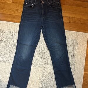 Mother Dark Blue Denim Jeans